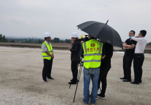 齊魯交通發(fā)展集團電視臺來我標(biāo)段進行采訪