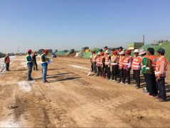 基礎工程分公司天津路項目部召開灰土施工技術、安全現(xiàn)場交底會