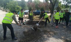 淄博市公路管理局領(lǐng)導(dǎo)考察慰問(wèn)博沂路施工一線