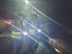 安全工作不下班---落實安全防范，開展夜間巡查